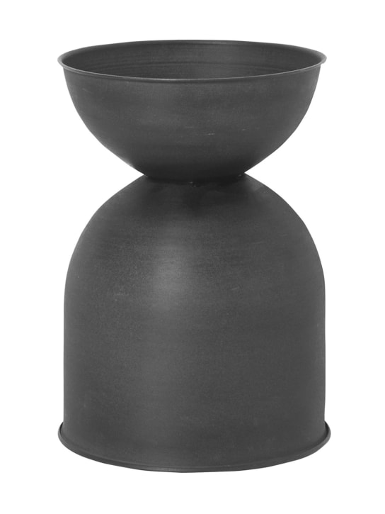 Ferm Living: Small invertible Hourglass pot - Black - ecraft_3 | Luisa Via Roma