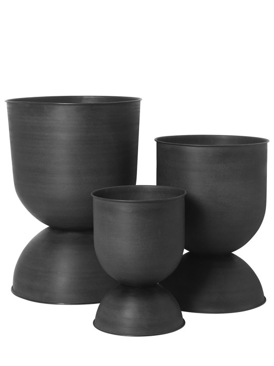 Ferm Living: Small invertible Hourglass pot - Black - ecraft_2 | Luisa Via Roma