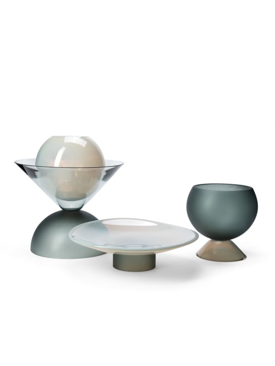 Visionnaire: Equilibri glass vase - Beige/Blue - ecraft_1 | Luisa Via Roma