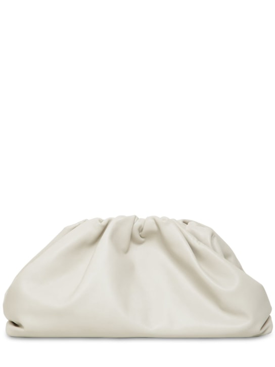 Bottega Veneta: The Pouch leather bag - Beige - women_0 | Luisa Via Roma