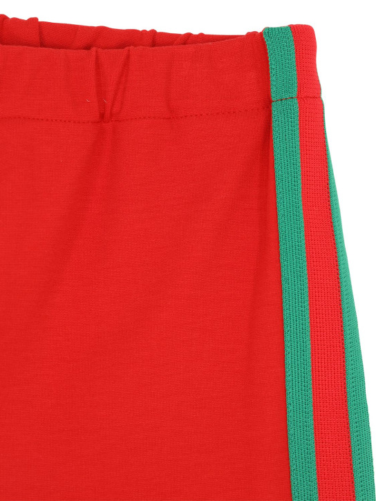 Gucci: Pantaloni in jersey punto Milano - Rosso - kids-girls_1 | Luisa Via Roma