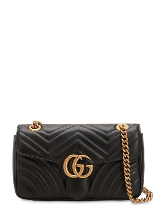 Small gg marmont 2.0 leather bag - Gucci - Women | Luisaviaroma