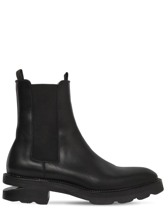 Alexander Wang: 45mm Andy leather beatle boots - women_0 | Luisa Via Roma