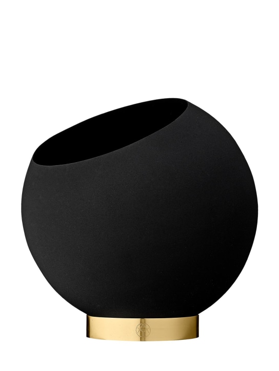 Aytm: Maceta Globe para exteriores - Negro/Dorado - ecraft_0 | Luisa Via Roma