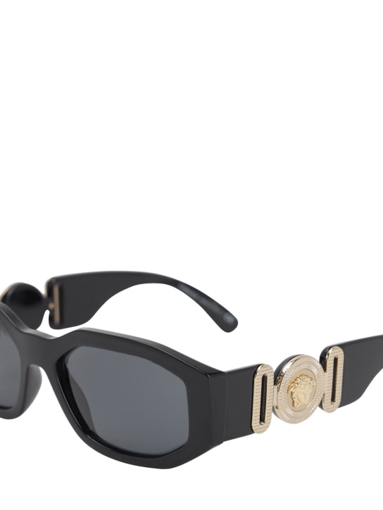 Versace: Versace Biggie squared sunglasses - Black - men_1 | Luisa Via Roma