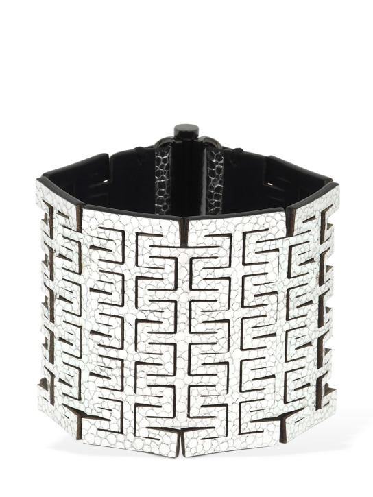So-le Studio: Wright leather bracelet - Silver - women_0 | Luisa Via Roma