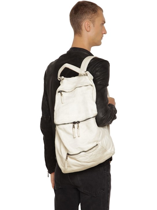 Giorgio Brato: Leather backpack - men_1 | Luisa Via Roma