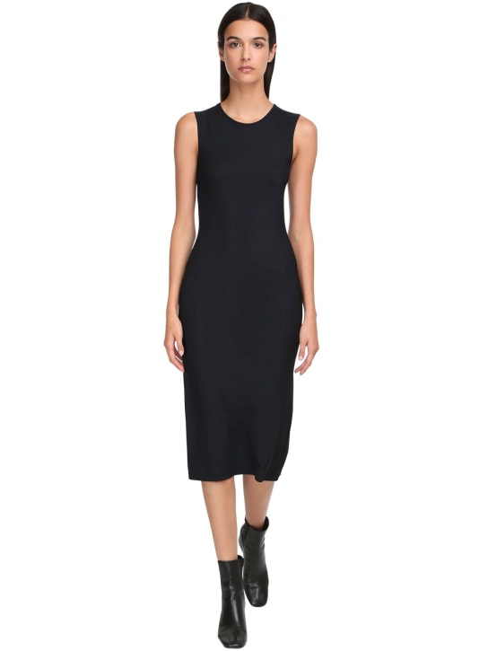 Fitted stretch jersey midi dress - Jil Sander - Women | Luisaviaroma