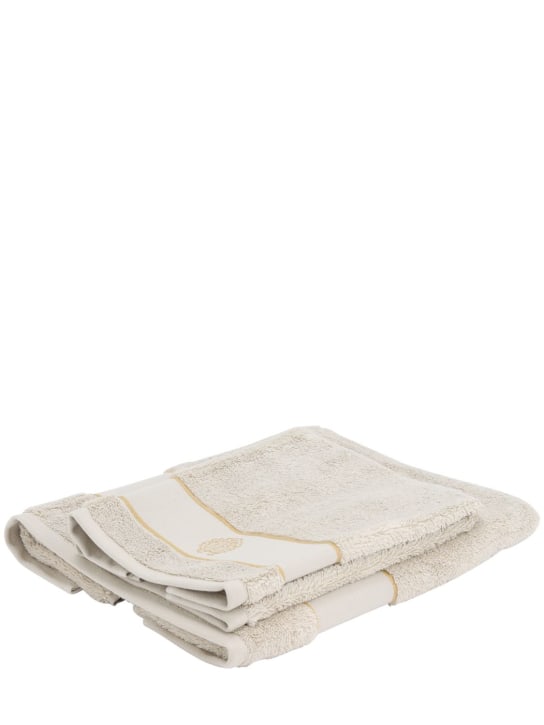 Roberto Cavalli: Set of 2 New Gold towels - ecraft_3 | Luisa Via Roma