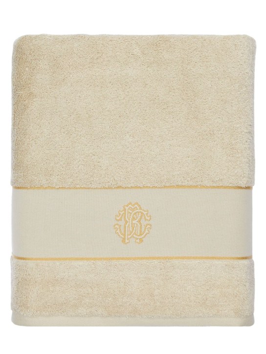 Roberto Cavalli: Gold New beach towel - Kum rengi - ecraft_0 | Luisa Via Roma