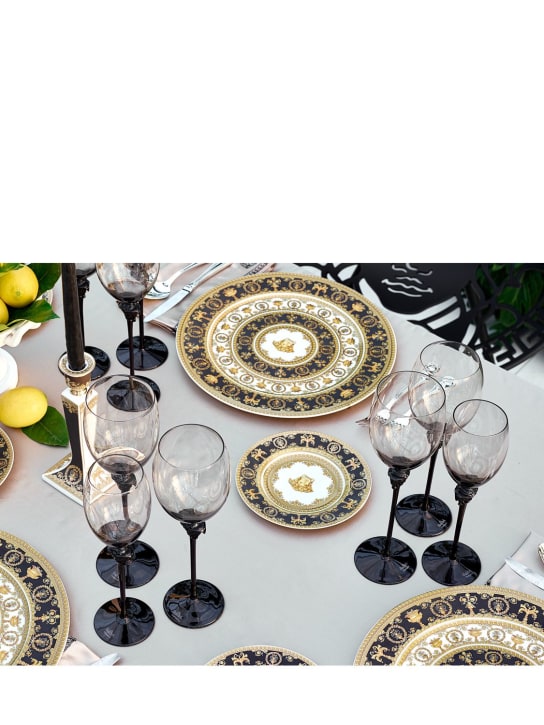 Versace: I Love Baroque porcelain bread plate - Gold/Multi - ecraft_1 | Luisa Via Roma