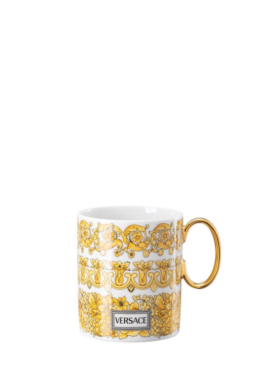 Versace: Medusa Rhapsody porcelain mug - White/Gold - ecraft_0 | Luisa Via Roma