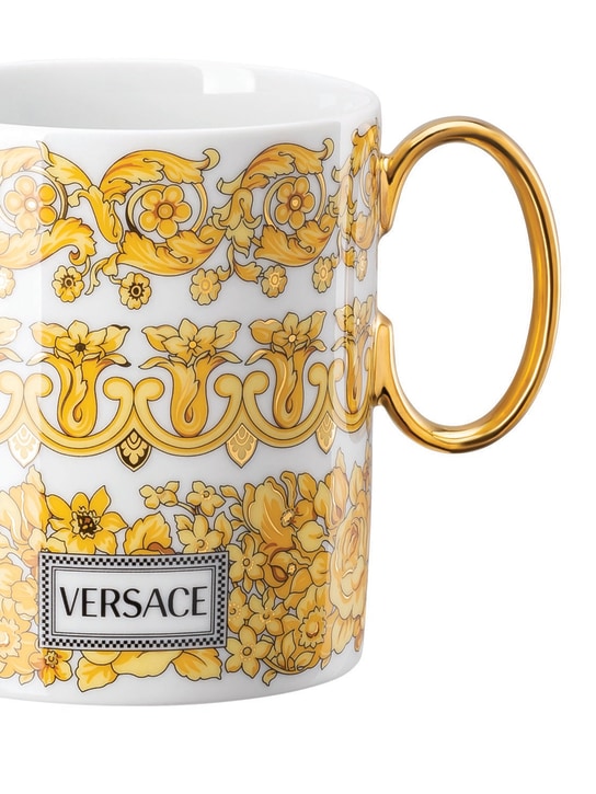 Versace: Medusa Rhapsody porcelain mug - White/Gold - ecraft_1 | Luisa Via Roma