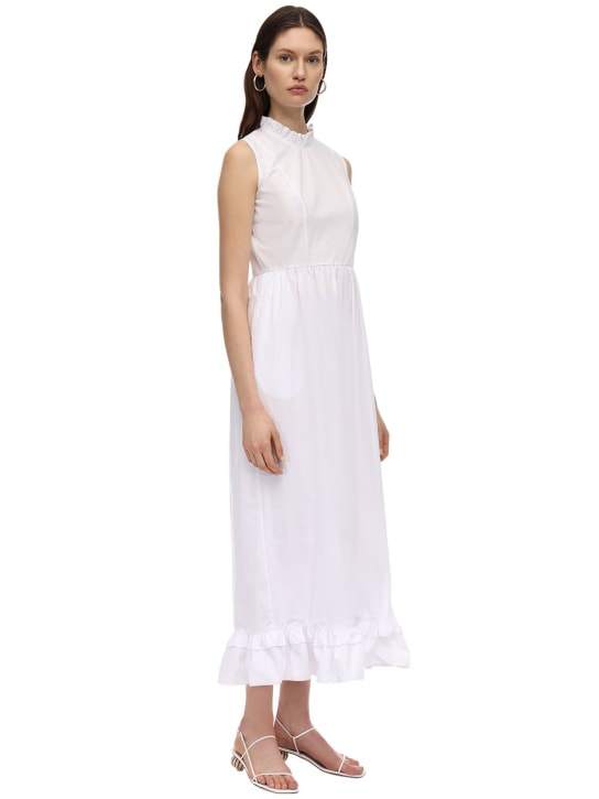 Batsheva: PRAIRE PRINTED COTTON DRESS - White - women_0 | Luisa Via Roma