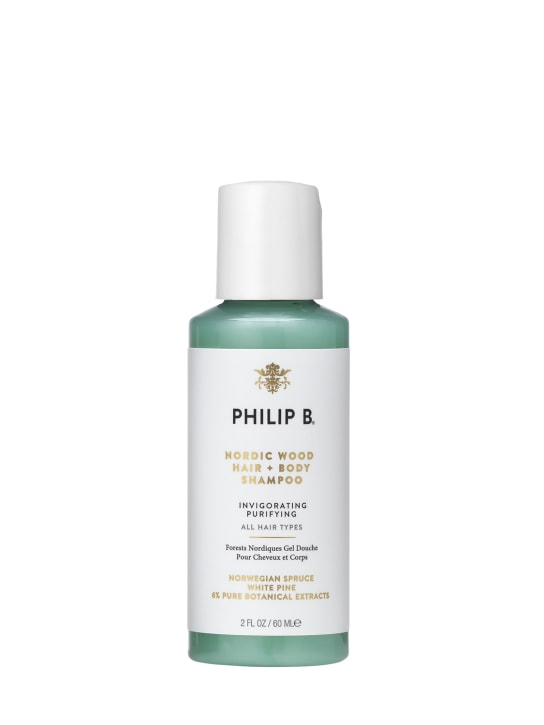 Philip B: Nordic Wood Hair & Body Shampoo 60 ml - Transparent - beauty-men_0 | Luisa Via Roma