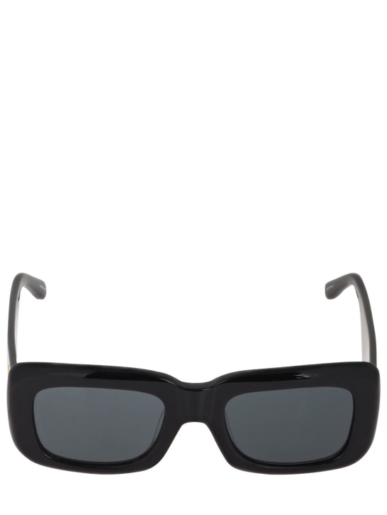 The Attico: Marfa squared bio-acetate sunglasses - Black/Grey - women_0 | Luisa Via Roma