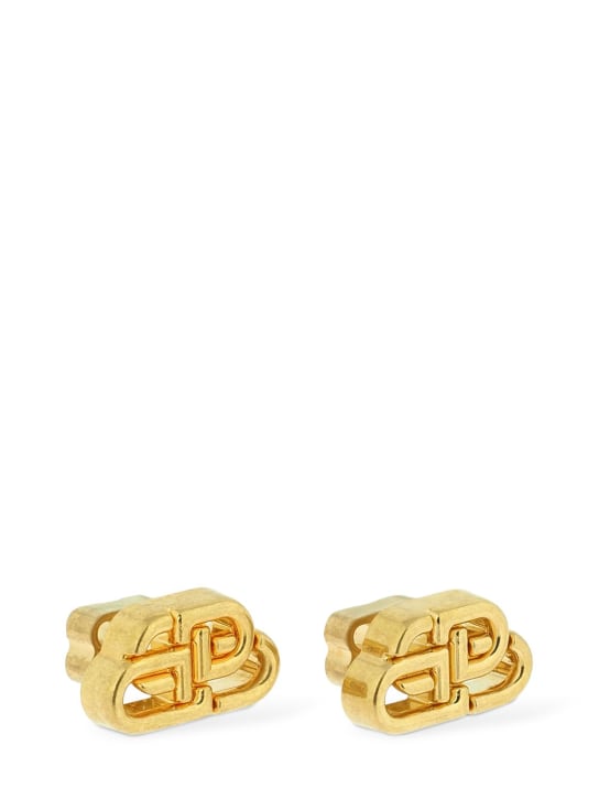 Bb Xs Mini Logo Stud Earrings - Balenciaga - Women | Luisaviaroma