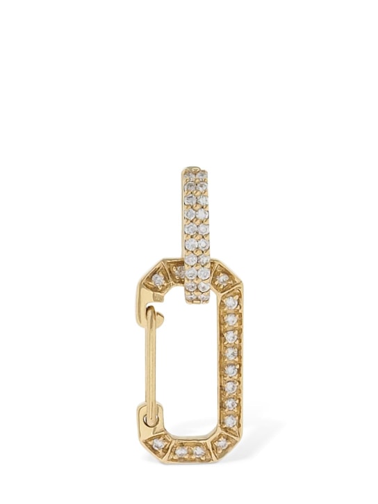 EÉRA: Chiara 18kt gold & diamond mono earring - Gold/Crystal - women_0 | Luisa Via Roma