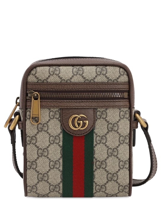 Gucci: Ophidia GG Supreme coated canvas bag - men_0 | Luisa Via Roma