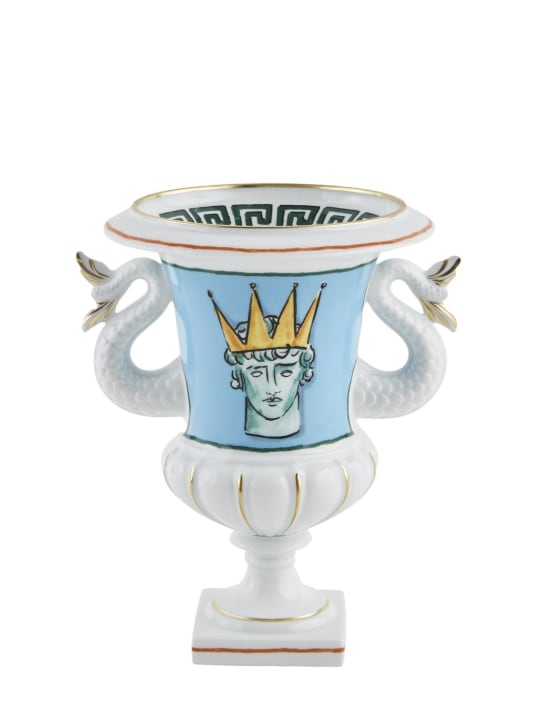 Ginori 1735: Vase en porcelaine Nettuno Mermaid Tails - Multicolore/Vert - ecraft_1 | Luisa Via Roma
