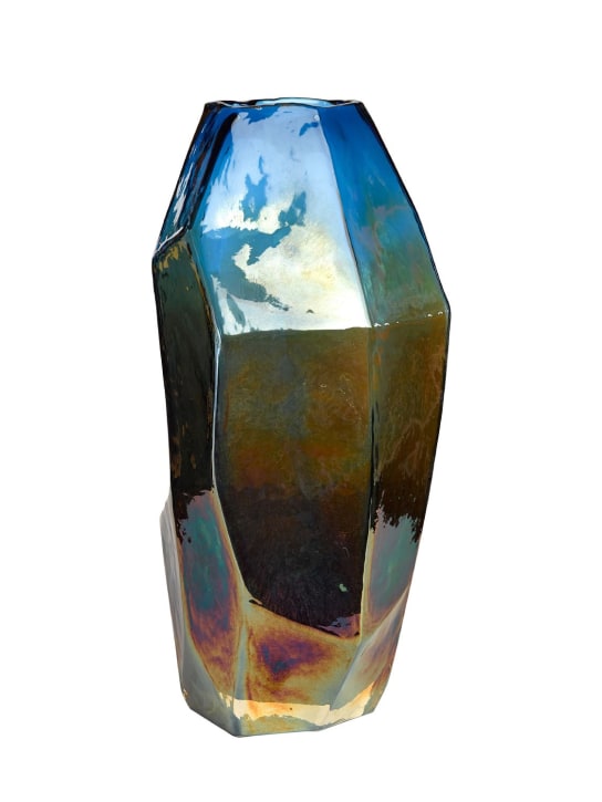 Polspotten: Medium graphic luster vase - Multicolor - ecraft_0 | Luisa Via Roma