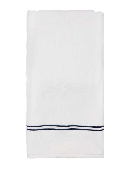 Frette: Hotel Classic bath towel - White/Blue - ecraft_0 | Luisa Via Roma