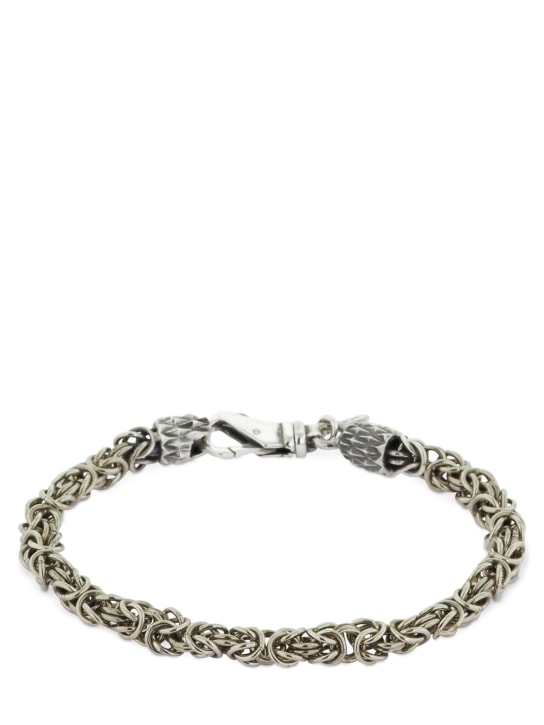 Emanuele Bicocchi: Byzantine chain bracelet - Silver - men_0 | Luisa Via Roma