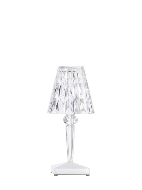 Kartell: Lampe de table à batterie - Transparent - ecraft_1 | Luisa Via Roma