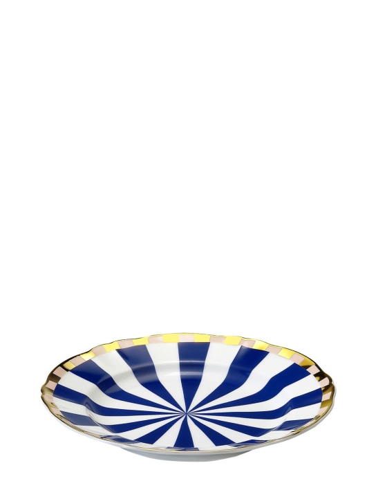 Bitossi Home: Piatto da dessert Fortuna - Bianco/Blu - ecraft_1 | Luisa Via Roma