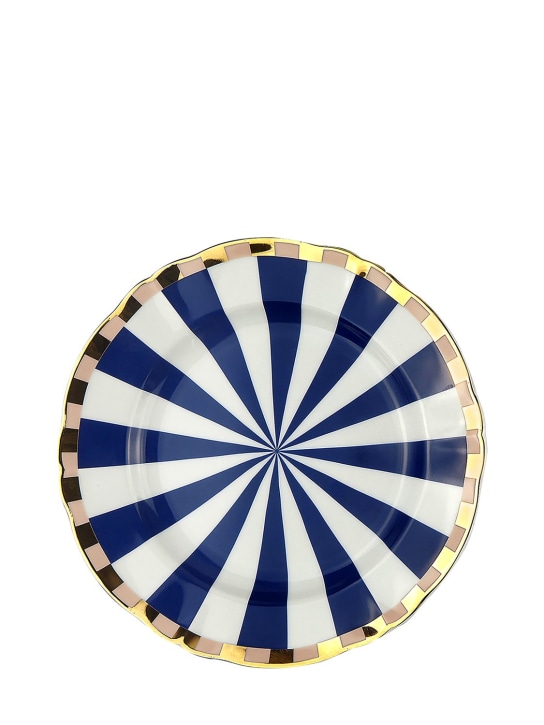 Bitossi Home: Piatto da dessert Fortuna - Bianco/Blu - ecraft_0 | Luisa Via Roma