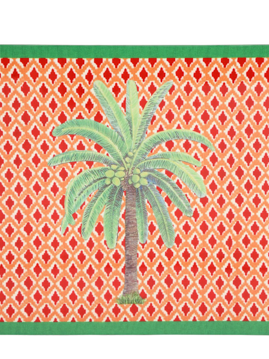 LISA CORTI: Hima palm lacquered cork placemat - ecraft_1 | Luisa Via Roma