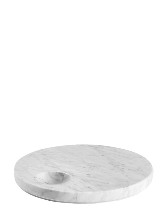 Salvatori: Vassoio Ellipse in marmo di Carrara - Bianco - ecraft_0 | Luisa Via Roma