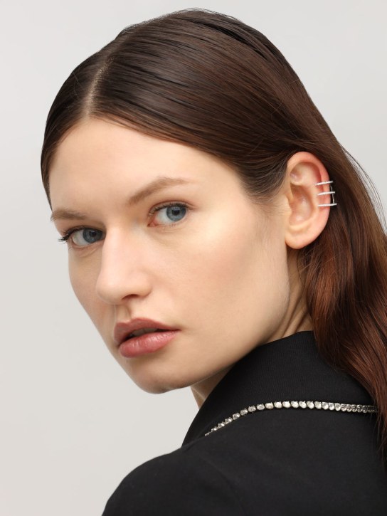 Talita: Ear cuff triple Rays con circonios - Cristal - women_1 | Luisa Via Roma