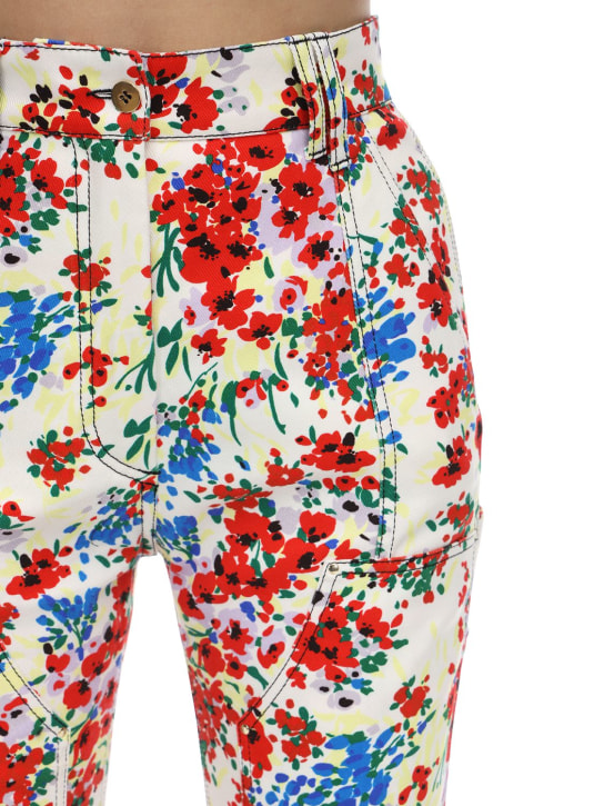 Atlein: LVR EXCLUSIVE STRETCH TWILL SKINNY PANTS - White/Multi - women_1 | Luisa Via Roma