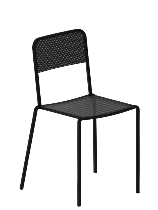 Zeus: Ginger stackable chair - Black - ecraft_0 | Luisa Via Roma