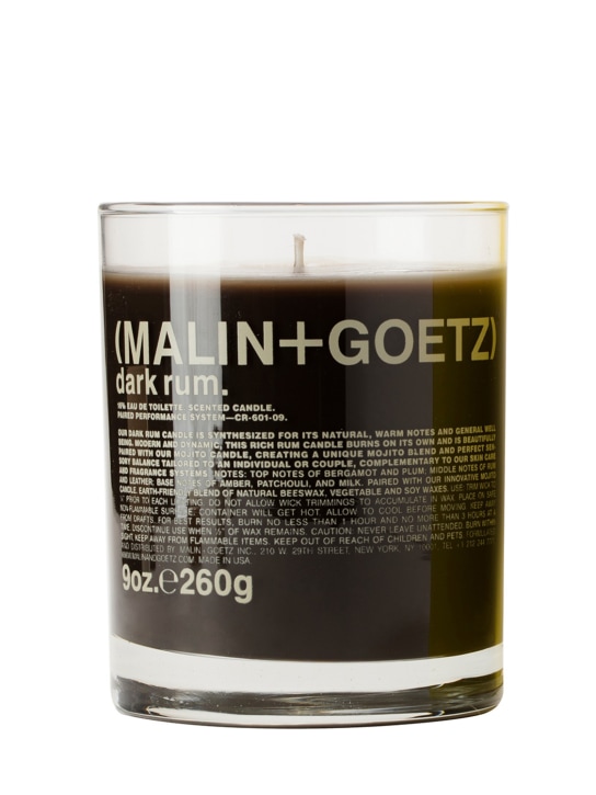 Malin + Goetz: 260gr Dark Rum Candle - Transparent - beauty-women_0 | Luisa Via Roma