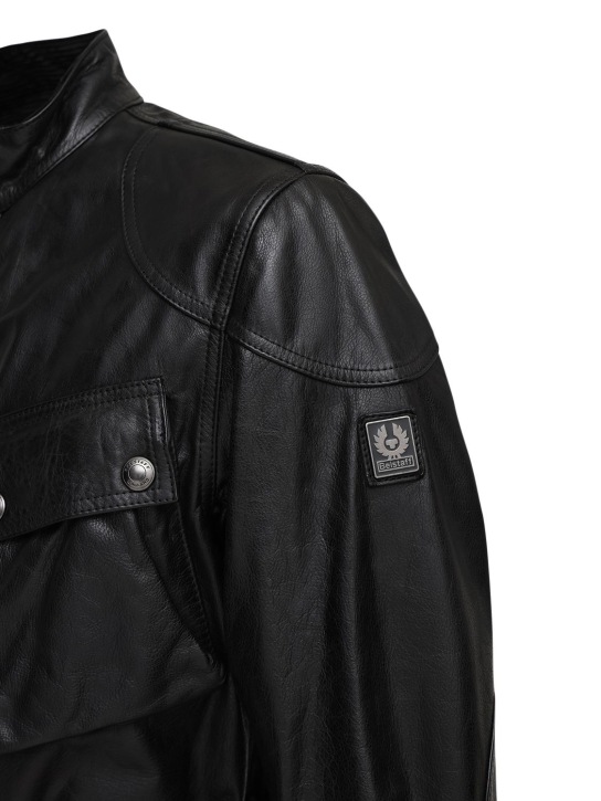 Belstaff: Trialmaster Panther 2.0 leather jacket - men_3 | Luisa Via Roma