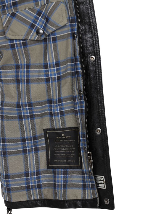 Belstaff: Trialmaster Panther 2.0 leather jacket - men_7 | Luisa Via Roma