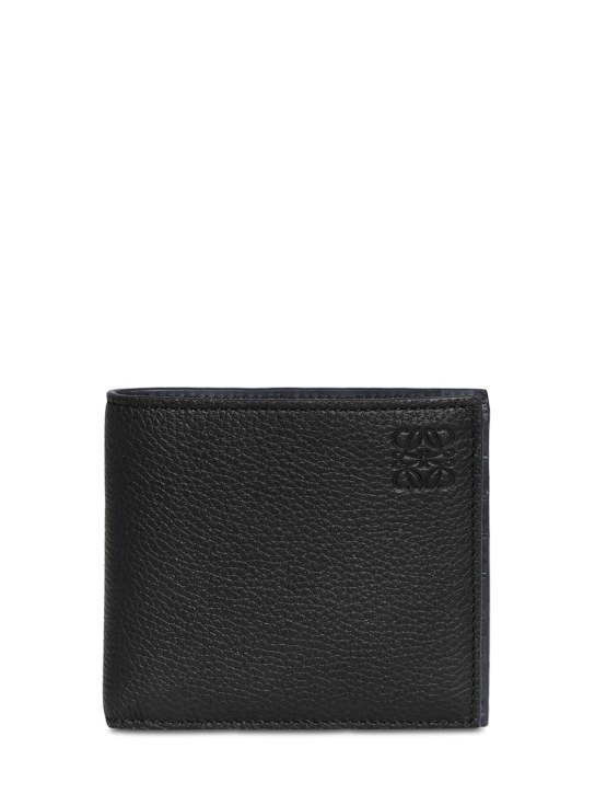 Loewe: Anagram leather bifold wallet - men_0 | Luisa Via Roma