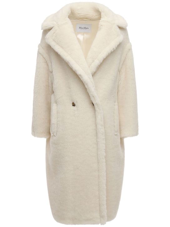 Max Mara: Tedgirl alpaca wool & silk coat - women_0 | Luisa Via Roma