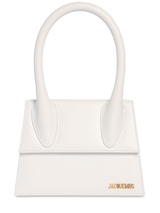 Jacquemus: Le Grand Chiquito leather top handle bag - women_0 | Luisa Via Roma