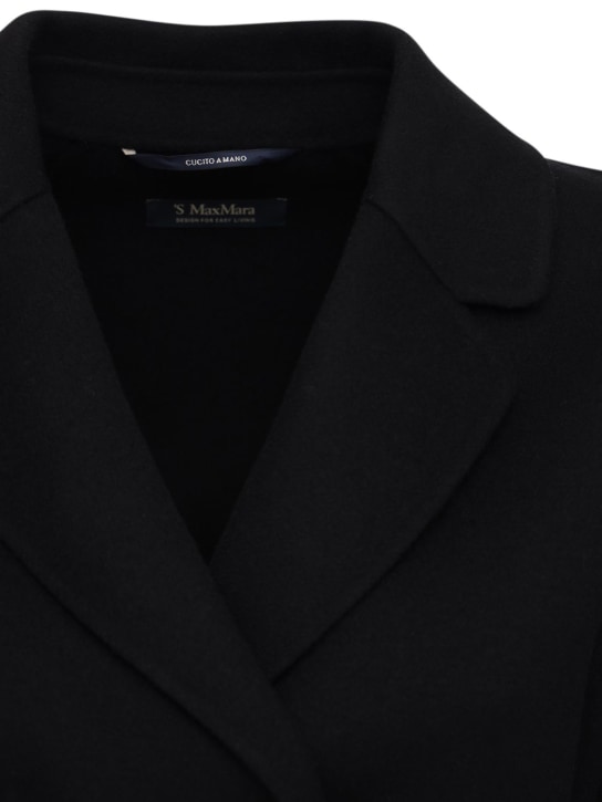 'S Max Mara: Arona wool coat - Black - women_1 | Luisa Via Roma