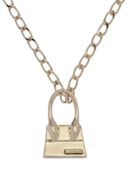 Jacquemus: Le Collier Chiquito necklace - Gold - men_0 | Luisa Via Roma