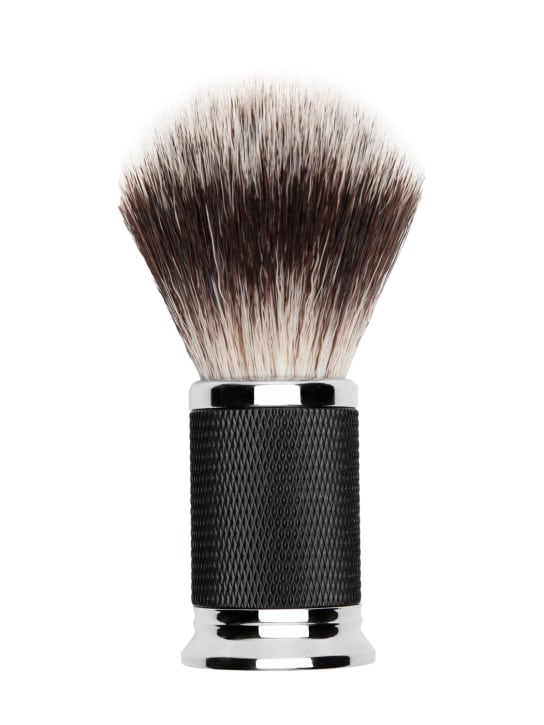 Depot: 733 Vintage black & silver shaving brush - Black - beauty-men_0 | Luisa Via Roma