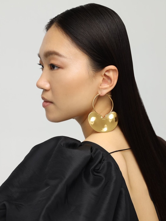 Patou: Iconic small hoop earrings - Altın Rengi - women_1 | Luisa Via Roma