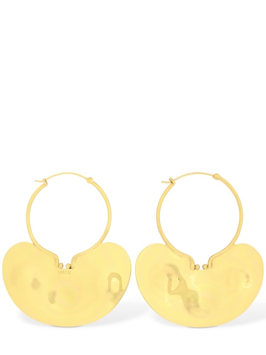 Patou: Iconic small hoop earrings - Gold - women_0 | Luisa Via Roma