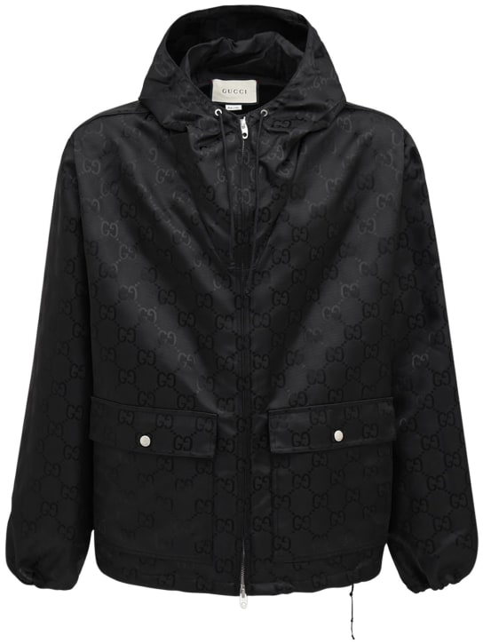 Gucci: Off The Grid nylon zip-up jacket - men_0 | Luisa Via Roma