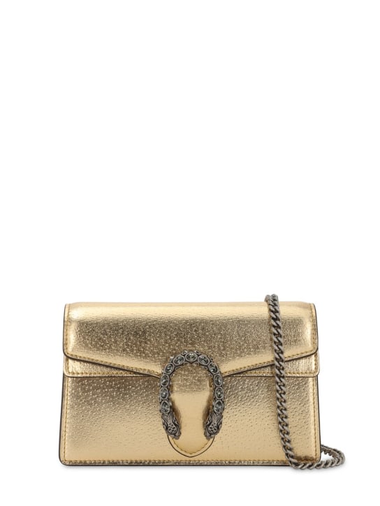 Gucci: Mini Dionysus leather shoulder bag - women_0 | Luisa Via Roma