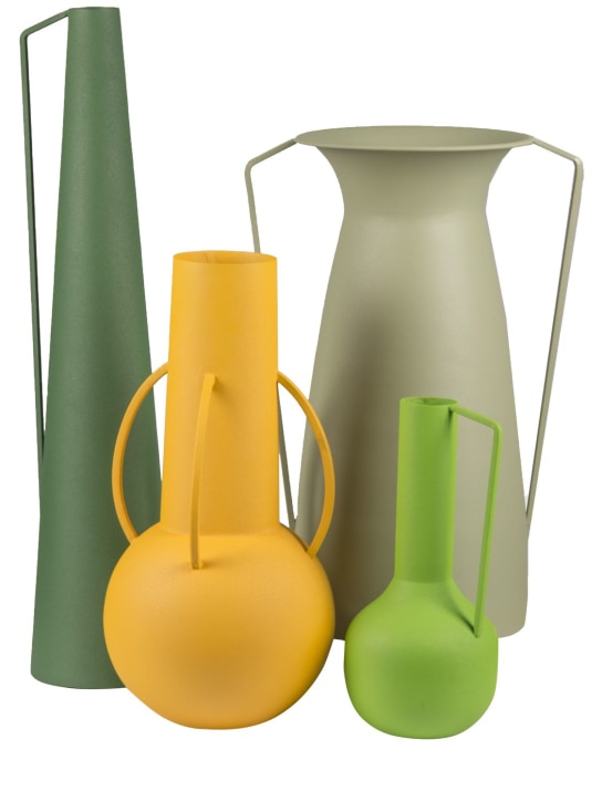Polspotten: Set of 4 Roman green vases - ecraft_0 | Luisa Via Roma