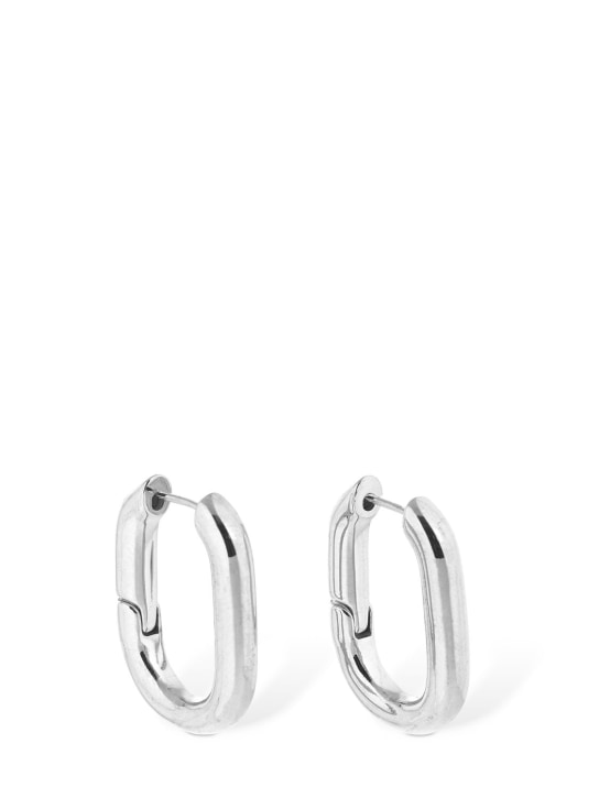 Federica Tosi: Christy hoop earrings - Gümüş - women_0 | Luisa Via Roma